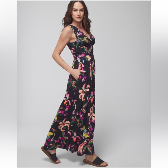 Soma Soft Jersey Maxi Bra Dress with pockets Size M - Picture 3 of 6